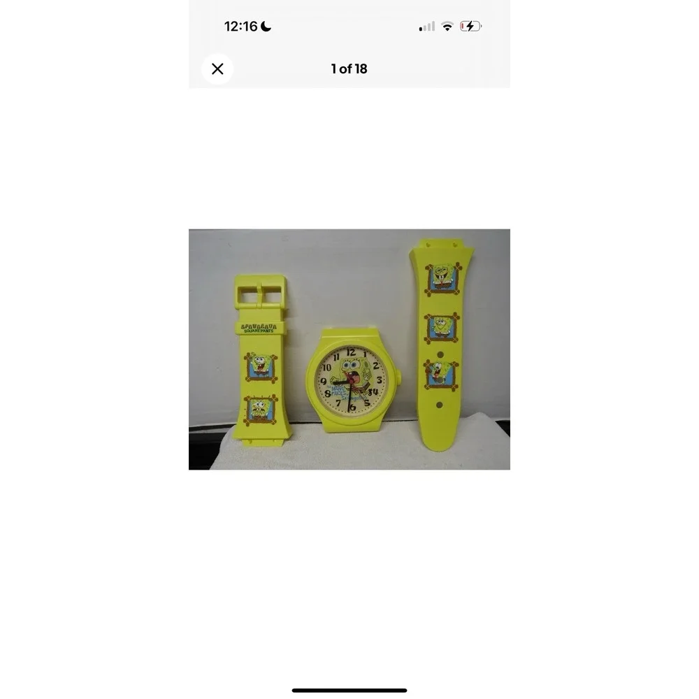Nickelodeon Spongebob Squarepants Watch Wall Clock limited vintage 2004